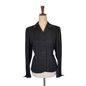 Vintage Women’s 40s 50s Jameshire Tailored Jacket Beaded Trim XS
